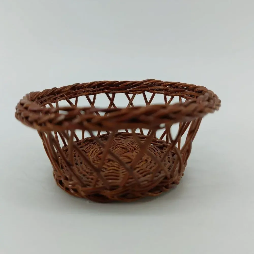 Extra Mini Weaved Basket Style Woven Wicker Small Basket 3.5